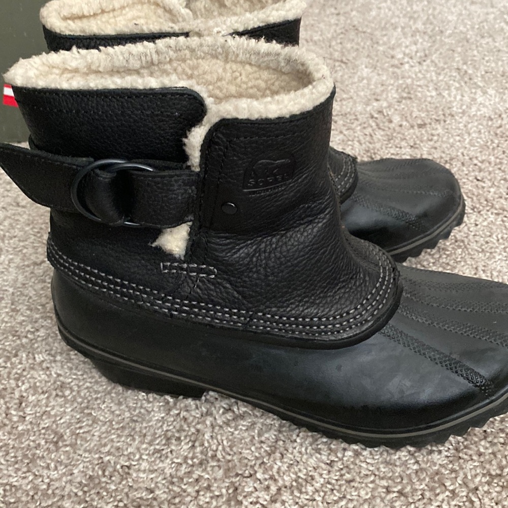 Black ankle boots